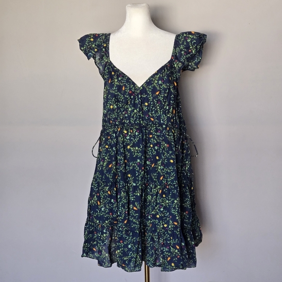 Hill House Lucia Dress Midnight Garden Babydoll Size L - Picture 10 of 11